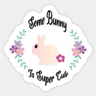 Copy of Adorable Bunny Easter Sticker